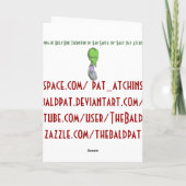 悪いサンタクリスマスカード シーズンカード (裏面)