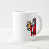 悪いサンタクロース、ロック、ビール、葉巻 ジャンボコーヒーマグカップ (正面右)