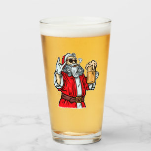 悪いサンタクロース、ロック、ビール、葉巻 タンブラーグラス