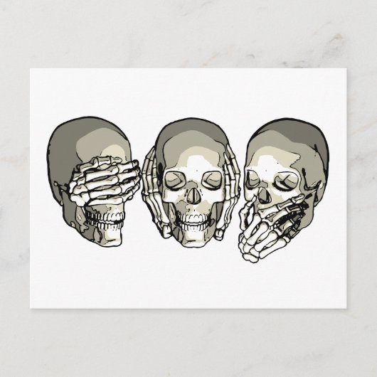 悪いスカル ポストカード (正面)