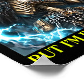 悪いスケルトン未診断の自閉症の脳 ポスター (角)