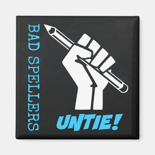 悪いスペラーズアンタイ!最初の文法ユーモアを浮き彫りにする マグネット (正面)