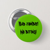 "悪いゾンビ"ボタン 缶バッジ (正面&裏面)