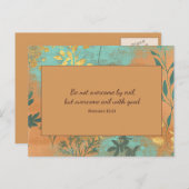 悪いテラコッタの聖句に打ち勝てない ポストカード (正面/裏面)