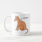 "悪いディンゴ"のマグ コーヒーマグカップ (左)