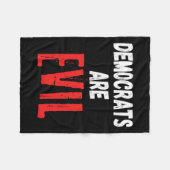 悪いドナルド・トランプ2024アメリカを取り戻す フリースブランケット (正面(横))