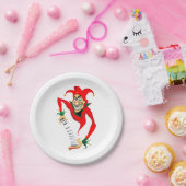 悪いニヤニヤのジェスター・ジョーカーとジャック・イン・ザ・ボックス ペーパープレート (パーティー)