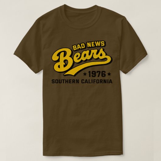 悪いニュース1976南カリフォルニアTシャツを支える Tシャツ (デザイン正面)