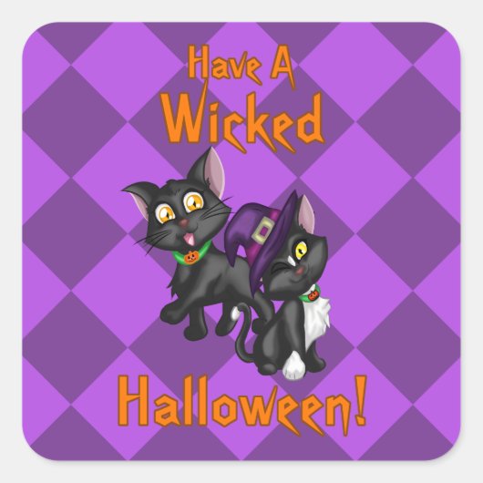 悪いハロウィーンを！ スクエアシール (正面)