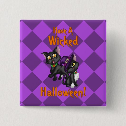 悪いハロウィーンを！ 缶バッジ (正面)