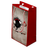 悪いバグ与えのクリスマス スモールペーパーバッグ (裏面アングル)