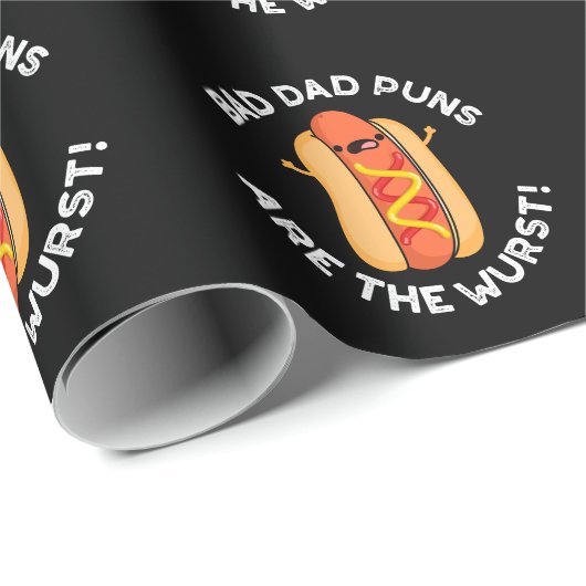 悪いパパのパンは最も大きおもしろいいソーセージのプンダーク ラッピングペーパー (ロールコーナー)