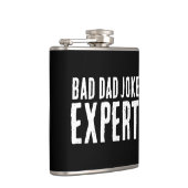 悪いパパジョークの専門家はっきりしたタイポグラフィ フラスク (右)