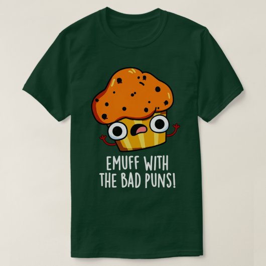 悪いパンの食べ物マフィンパンでエムフ Tシャツ (デザイン正面)