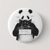 悪いパンダ 缶バッジ (正面)