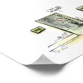 悪いプリント ポスター (角)