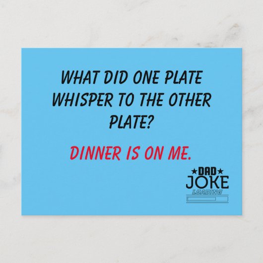 悪いプンパパジョーク設計 ポストカード (正面)