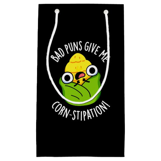 悪いプン私の与えコーン縫合コーンプンダークBG スモールペーパーバッグ (正面)