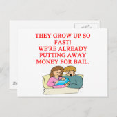 悪いベビー ポストカード (正面/裏面)