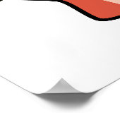 悪いベーコンのパンは揚げ物の食べおもしろい物パンだ ポスター (角)