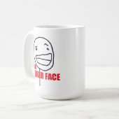 悪いポーカーフェース コーヒーマグカップ (正面左)