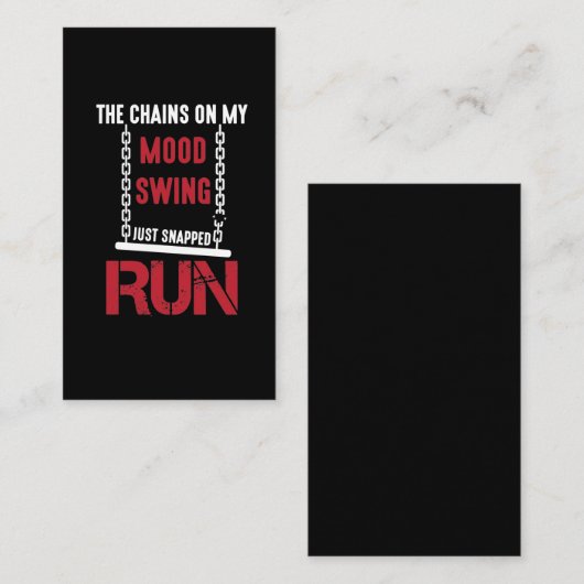 悪いムーデおもしろいィユーモア 名刺 (正面/裏面)