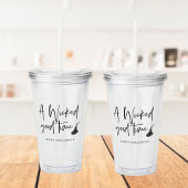 悪いモダングッドタイム引用文 |ハッピーハローウィン アクリルタンブラー