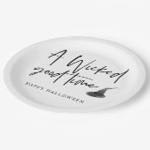 悪いモダングッドタイム引用文 |ハッピーハローウィン ペーパープレート (アングル)