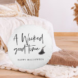 悪いモダングッドタイム引用文 |ハッピーハローウィン ラウンドクッション<br><div class="desc">悪いモダングッドタイム引用文 |ハッピーハローウィン</div>