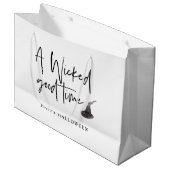 悪いモダングッドタイム引用文 |ハッピーハローウィン ラージペーパーバッグ (正面アングル)