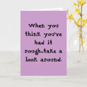 悪い一日だった カード (黄色い花)