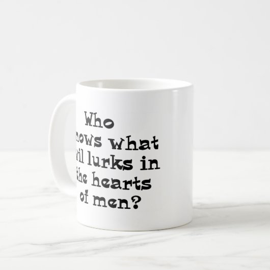 悪い事を知っている コーヒーマグカップ (正面左)