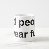 悪い人々の衣服の毛皮のマグ コーヒーマグカップ (中央)