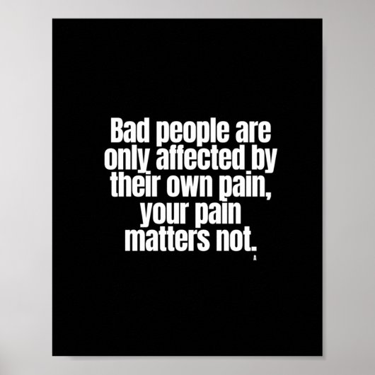 悪い人は影響を受けるだけだ ポスター (正面)