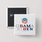 悪い人ボタン-白い背景 缶バッジ (正面&裏面)