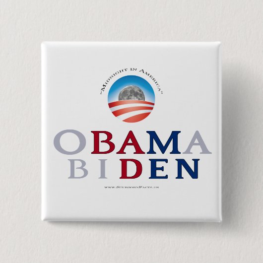 悪い人ボタン-白い背景 缶バッジ (正面)