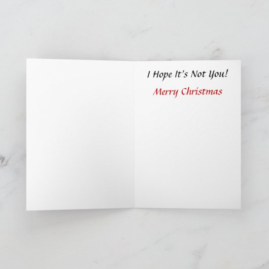 悪い休日を過すことか。  クリスマスカード (内部)