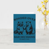 悪い判断とお菓子の小遣いが縁の面白い カード (黄色い花)