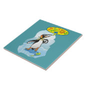 悪い単語を言っている絶望的なキングペンギン タイル (側面)