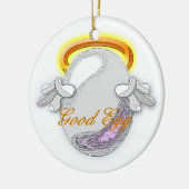 悪い卵対よいの セラミックオーナメント (左)