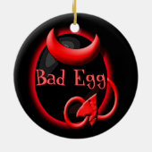 悪い卵対よいの セラミックオーナメント (裏面)