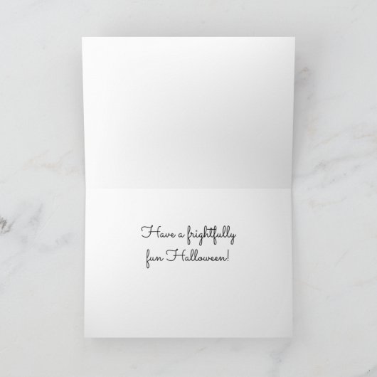 悪い善良な友人ハロウィン カード (内部)