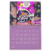 悪い女の子のアートカレンダー カレンダー (2月 2027)