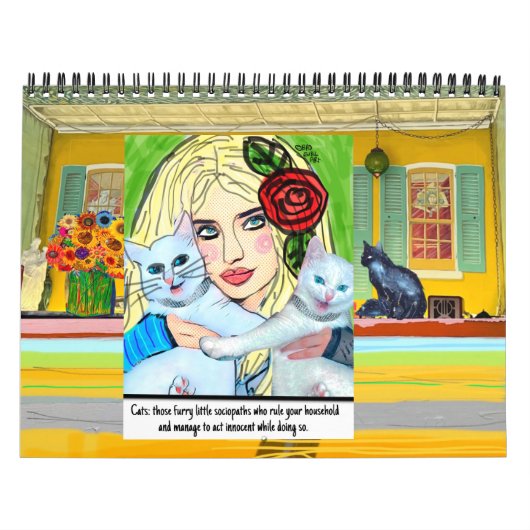 悪い女の子のアートカレンダー カレンダー (カバー)