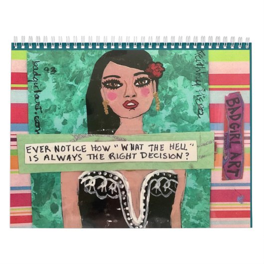 悪い女の子のアートカレンダー カレンダー (カバー)