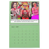 悪い女の子のアートカレンダー カレンダー (3月 2027)