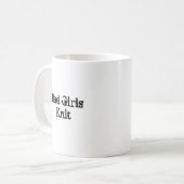 悪い女の子のニット コーヒーマグカップ (正面左)