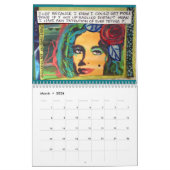 悪い女の子の芸術で満ちているカレンダー カレンダー (3月 2026)