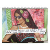 悪い女の子の芸術で満ちているカレンダー カレンダー (カバー)