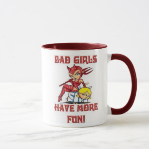 悪い女の子はより多くのおもしろいのコーヒー・マグを持っています マグカップ
